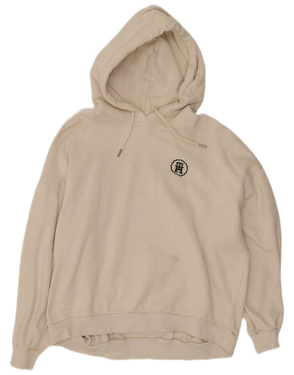 Tommy Hilfiger Sudadera con capucha para hombre Jumper XL Beige Algodón