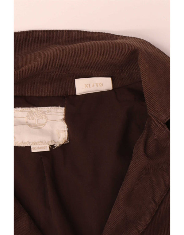 Timberland Chaqueta Blazer de Pana con 3 Botones para Mujer UK 40 XL Algodón Marrón
