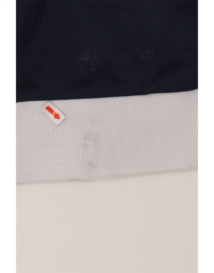 ASICS Hombre Chándal Top Chaqueta Pequeña Azul Marino Colorblock Poliéster