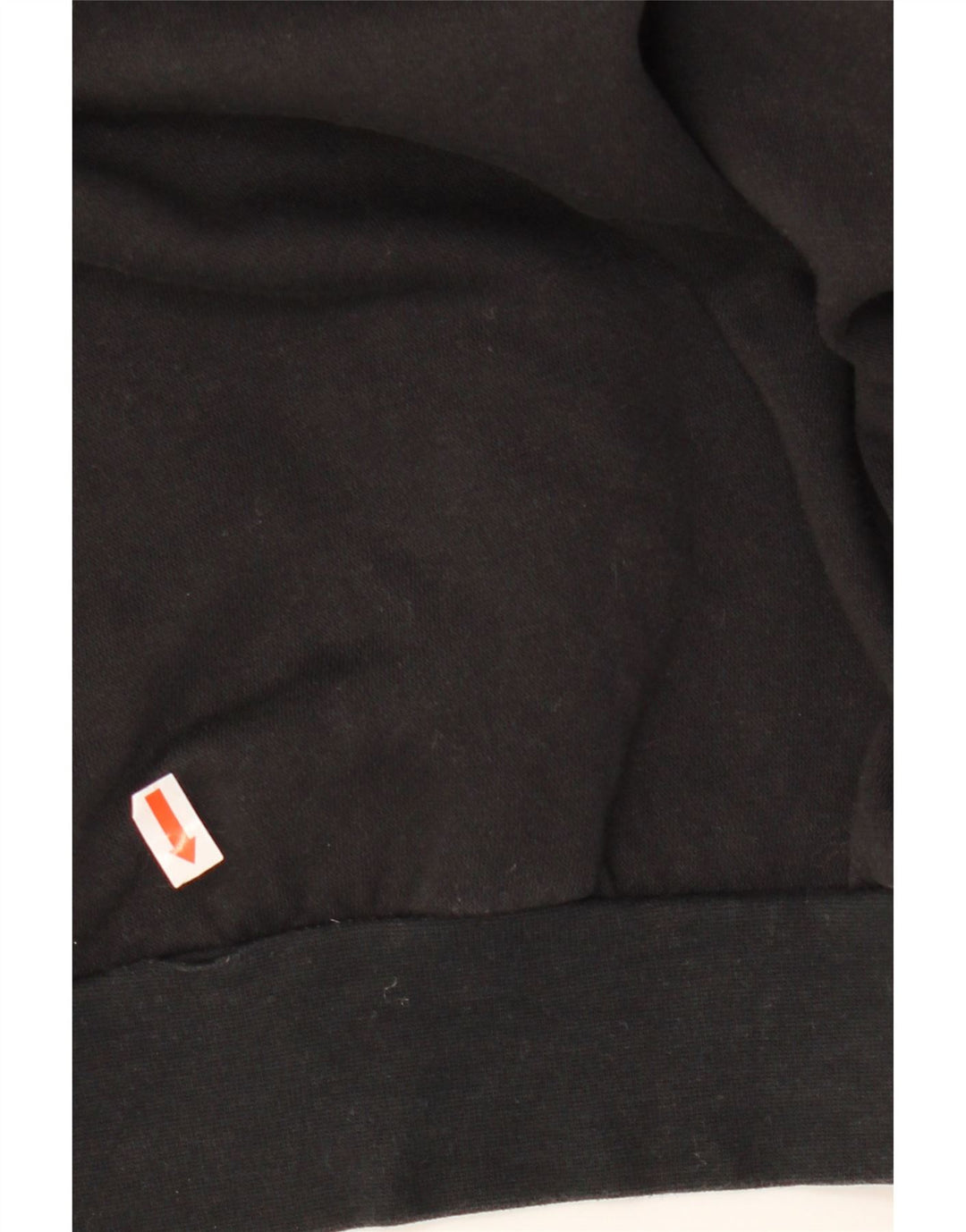 ADIDAS Mujer Crop Oversize Sudadera Jumper UK 16/18 Grande Algodón Negro