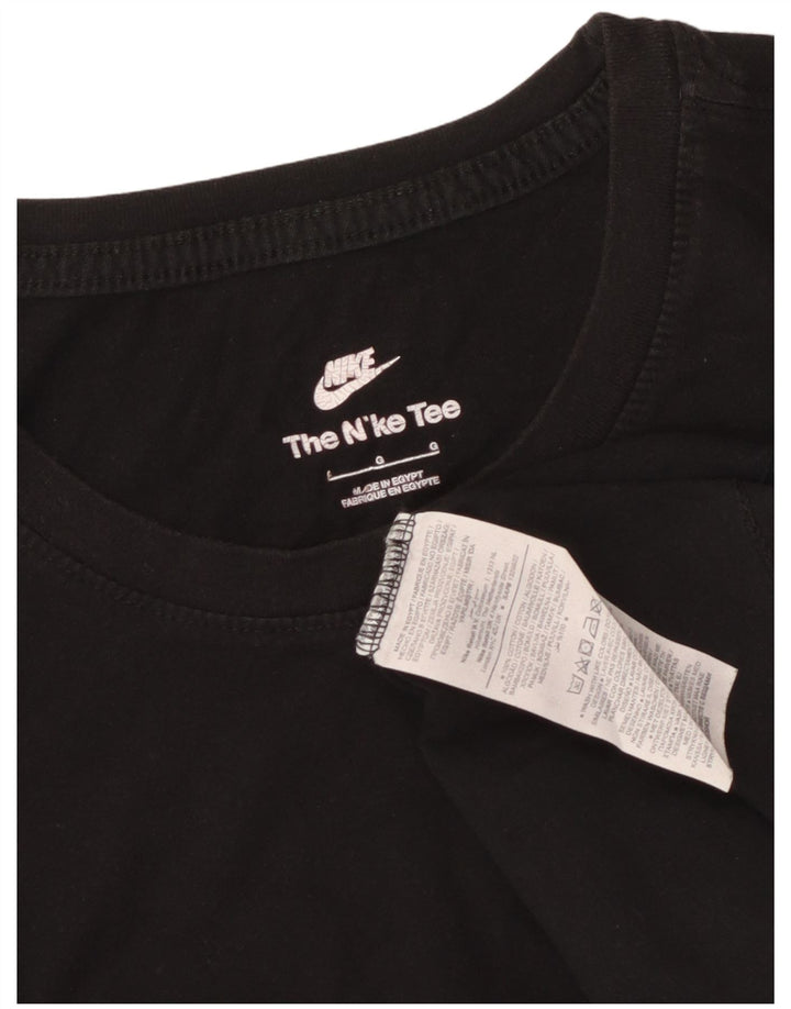 Nike - Camiseta para hombre, talla grande, color negro, algodón