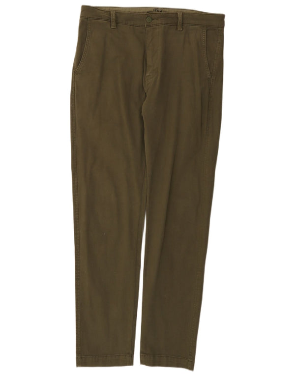 Levi's Pantalones chinos ajustados para hombre W32 L32 Algodón caqui