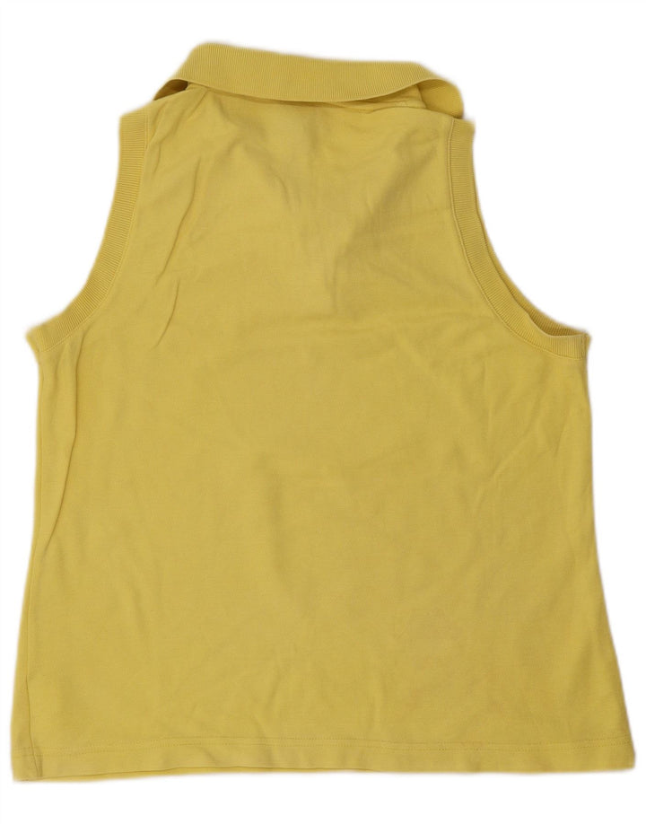 Fila Polo Sin Mangas Para Mujer IT 46 Grande Amarillo