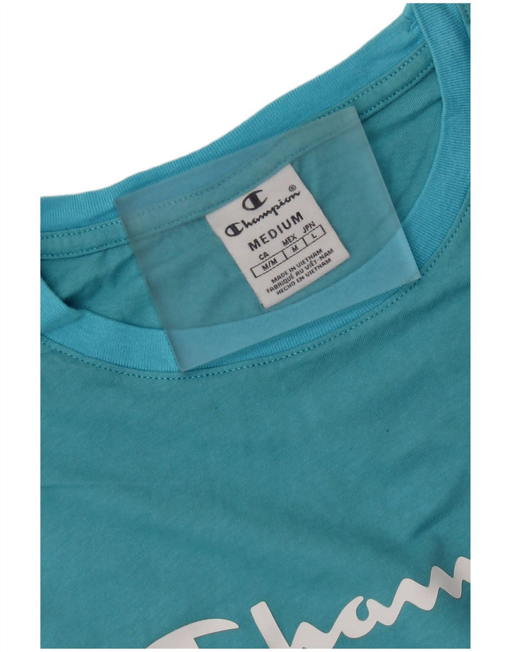 Champion Camiseta Gráfica para Hombre Top Azul Medio