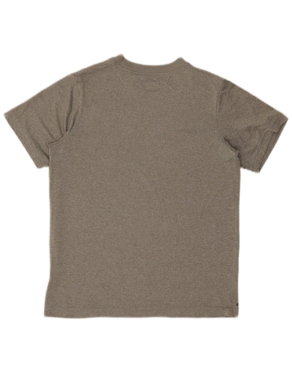 Nike Mujer Dri Fit Graphic Camiseta Top UK 40 Grande Gris Moteado Poliéster