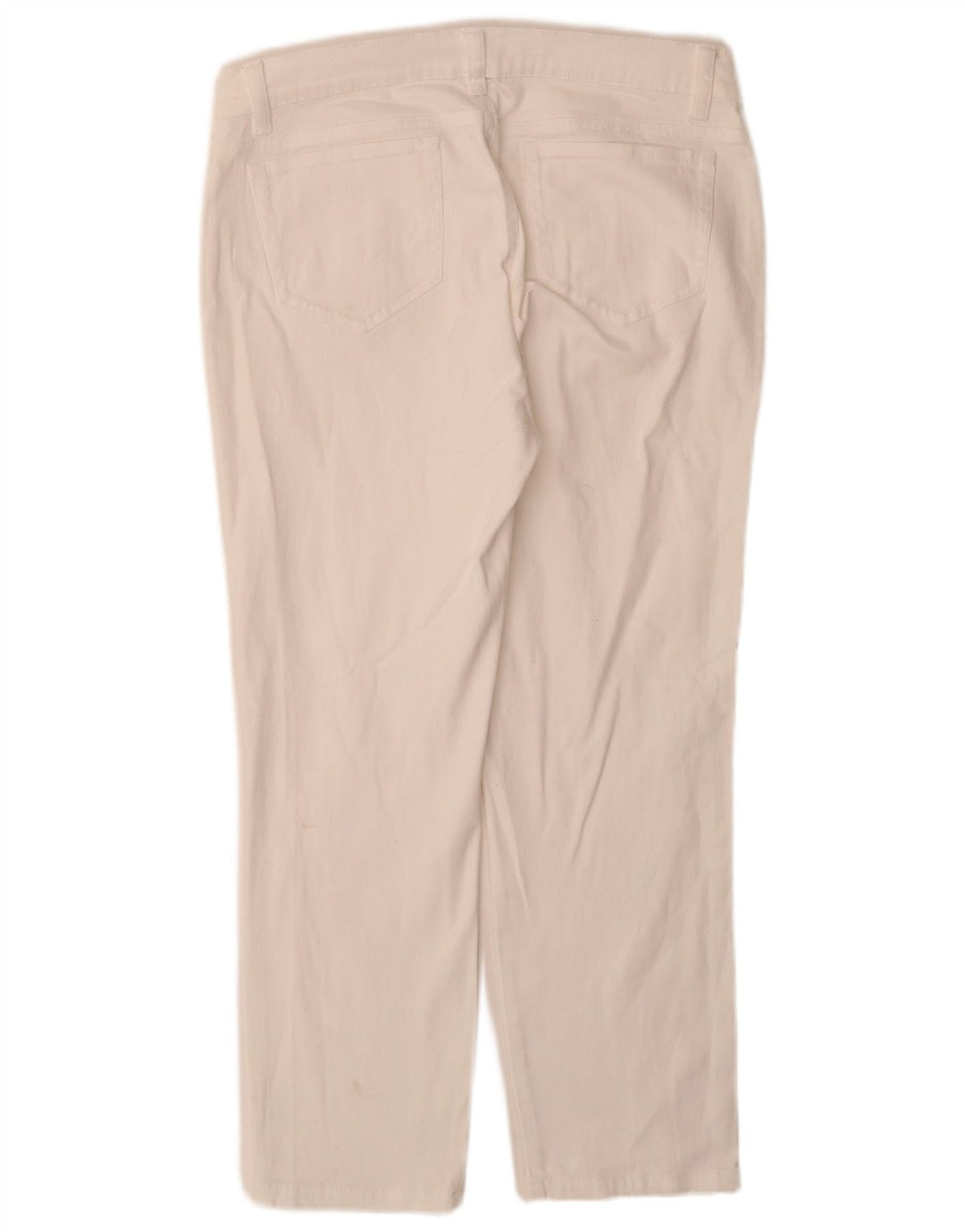 Orvis Jeans rectos para mujer US 10 grande W30 L28 algodón blanco