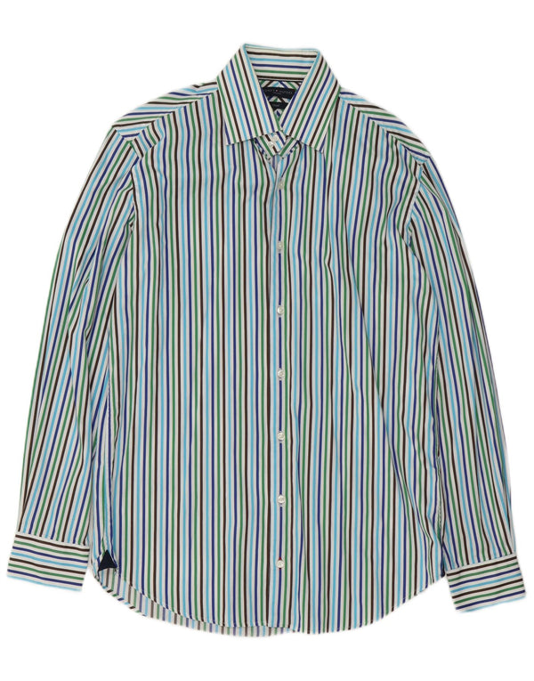 Tommy Hilfiger Camisa ajustada para hombre Talla 39 15 1/2 Mediana Multicolor