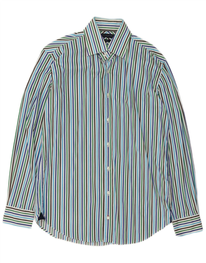 Tommy Hilfiger Camisa ajustada para hombre Talla 39 15 1/2 Mediana Multicolor