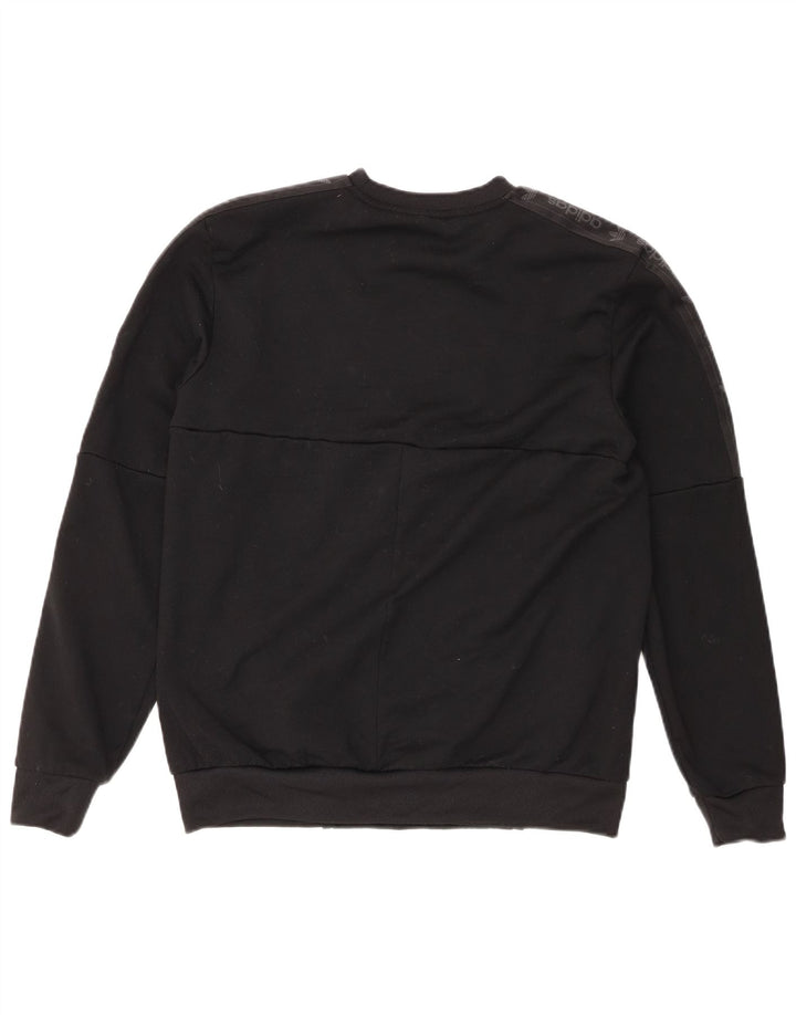 Adidas Hombre Graphic Sudadera Jumper Medium Negro Poliéster