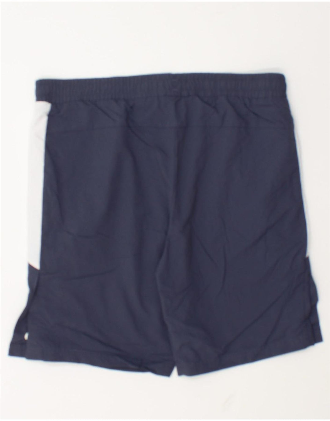 Pantalones cortos deportivos Reebok para hombre de nailon color block en azul marino mediano