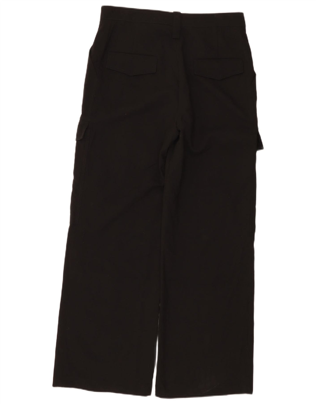Zara Mujer Pantalones Cargo De Pierna Ancha Mediano W28 L30 Negro