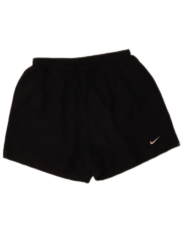 Nike - Pantalones cortos deportivos para hombre, talla pequeña, poliéster negro