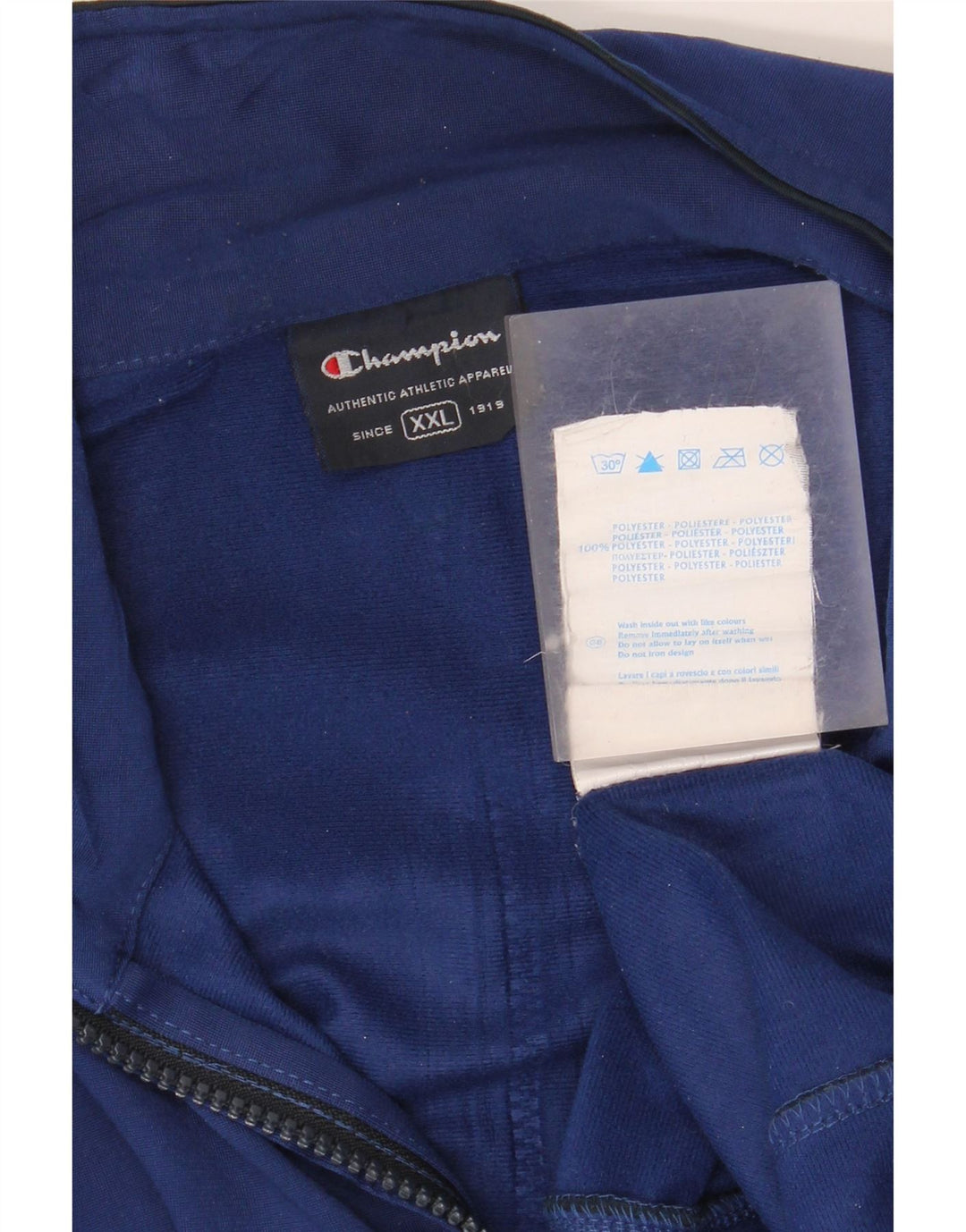 Champion Chaqueta de chándal para hombre 2XL Poliéster azul marino