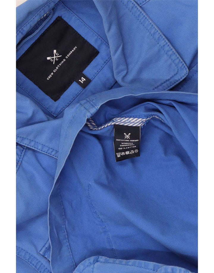 Crew Clothing Chaqueta utilitaria para mujer UK 44 Algodón azul medio
