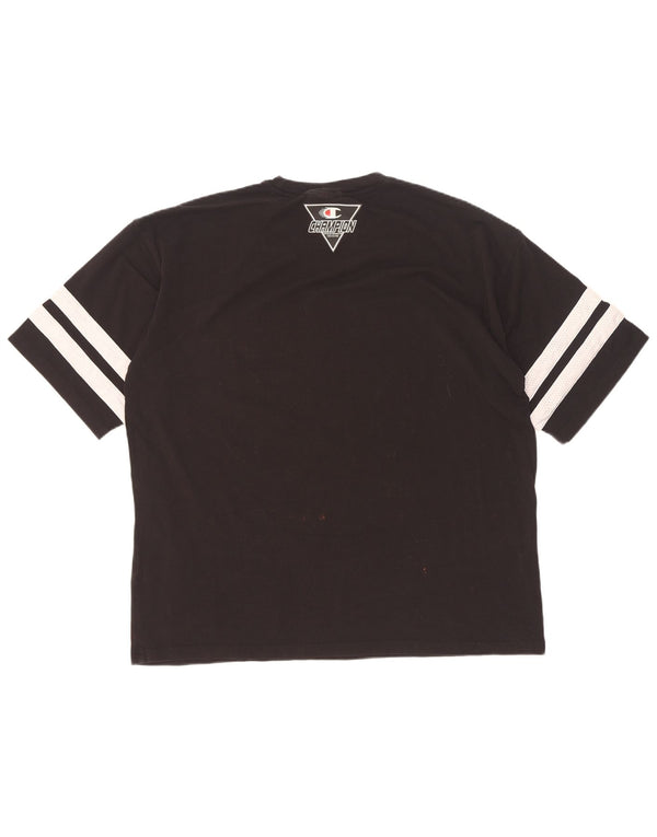Champion Camiseta Gráfica para Hombre Top Mediano Negro