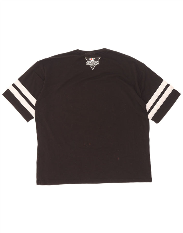 Champion Camiseta Gráfica para Hombre Top Mediano Negro