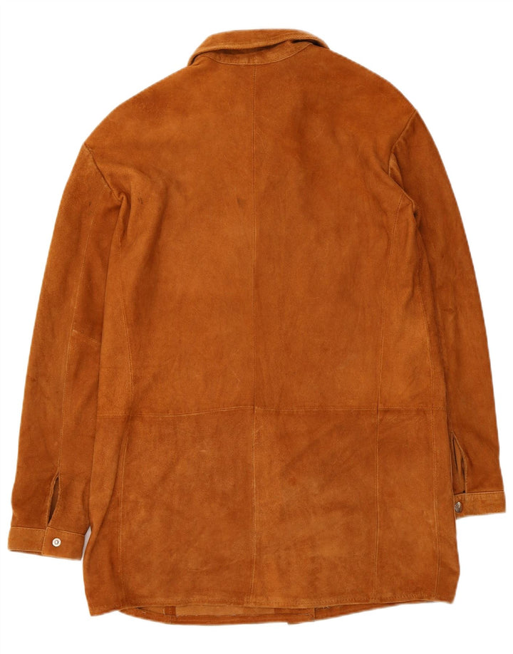 Pull & Bear Chaqueta de ante para mujer UK 10 Small Beige