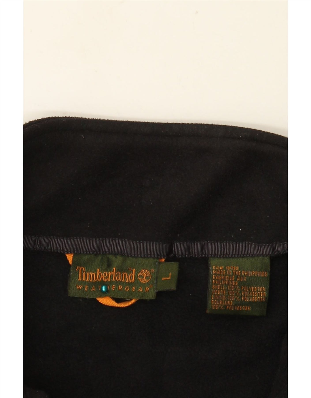 TIMBERLAND Chaqueta polar para hombre UK 40 Large Poliéster negro