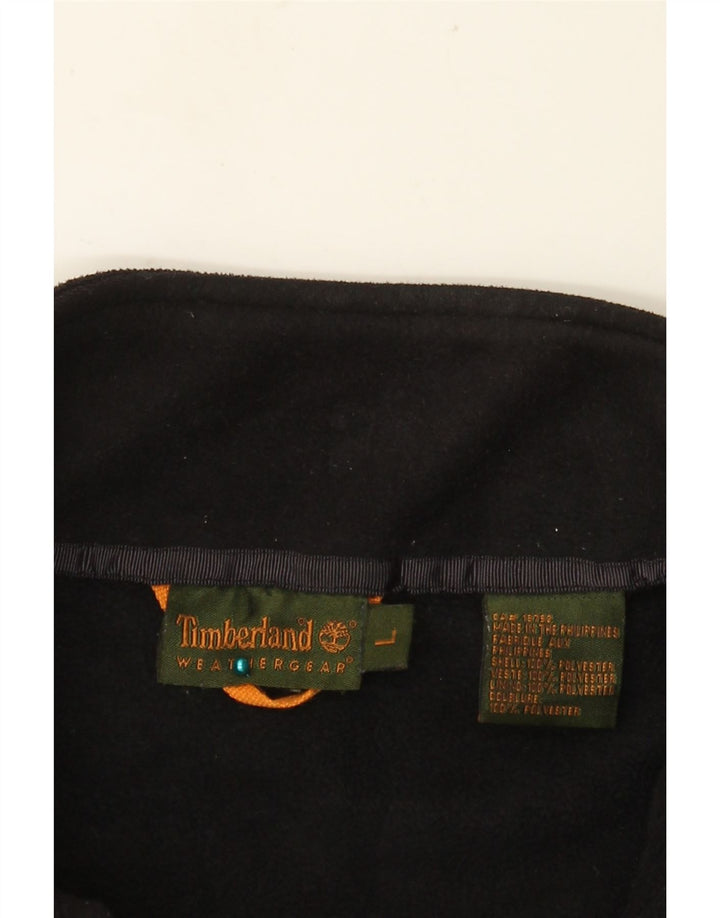 TIMBERLAND Chaqueta polar para hombre UK 40 Large Poliéster negro