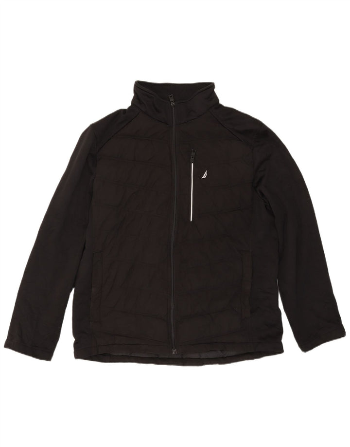 Nautica Chaqueta acolchada para hombre UK 40 Large Poliéster negro