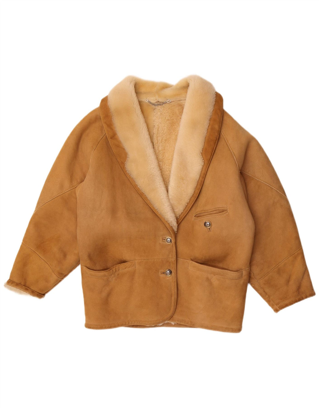 Chaqueta de piel de oveja extragrande para mujer Conbipel IT 42 Marrón medio