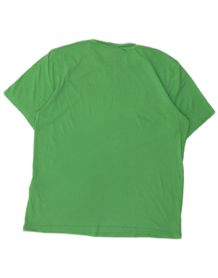 CHAMPION Camiseta gráfica para hombre Top Algodón verde medio