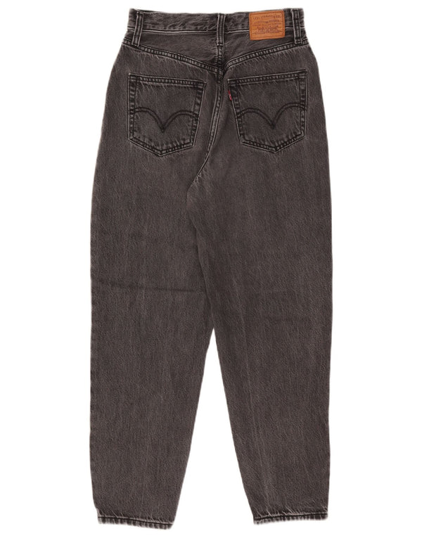 Levi's Vaqueros Cónicos De Talle Alto Para Mujer W25 L27 Algodón Negro