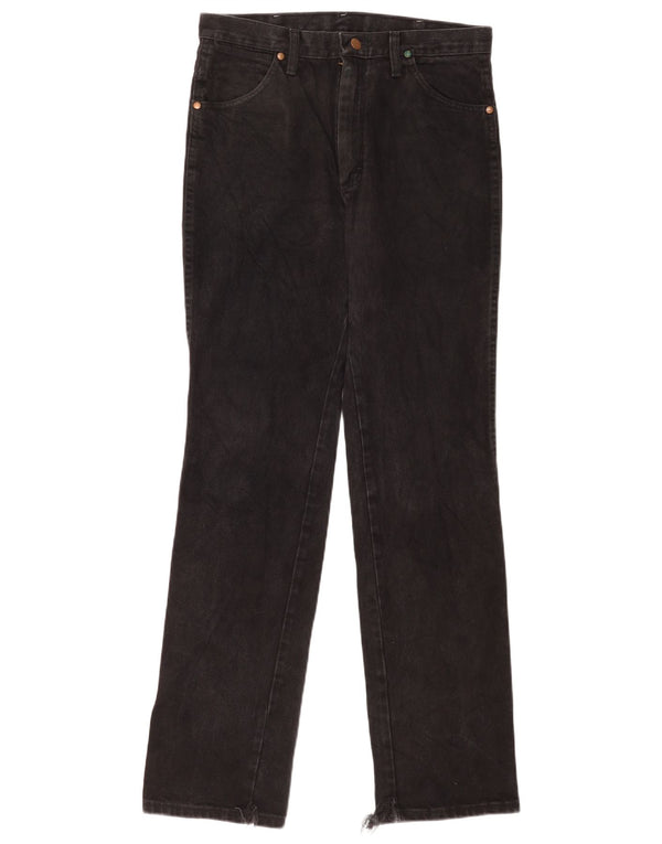 Vaqueros Wrangler Mujer Rectos W31 L34 Negro Algodón