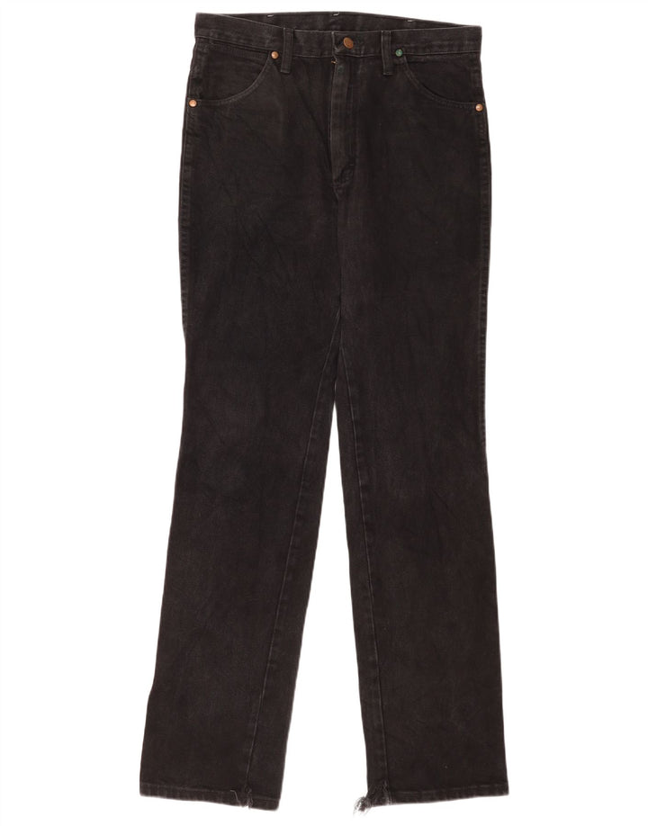 Vaqueros Wrangler Mujer Rectos W31 L34 Negro Algodón