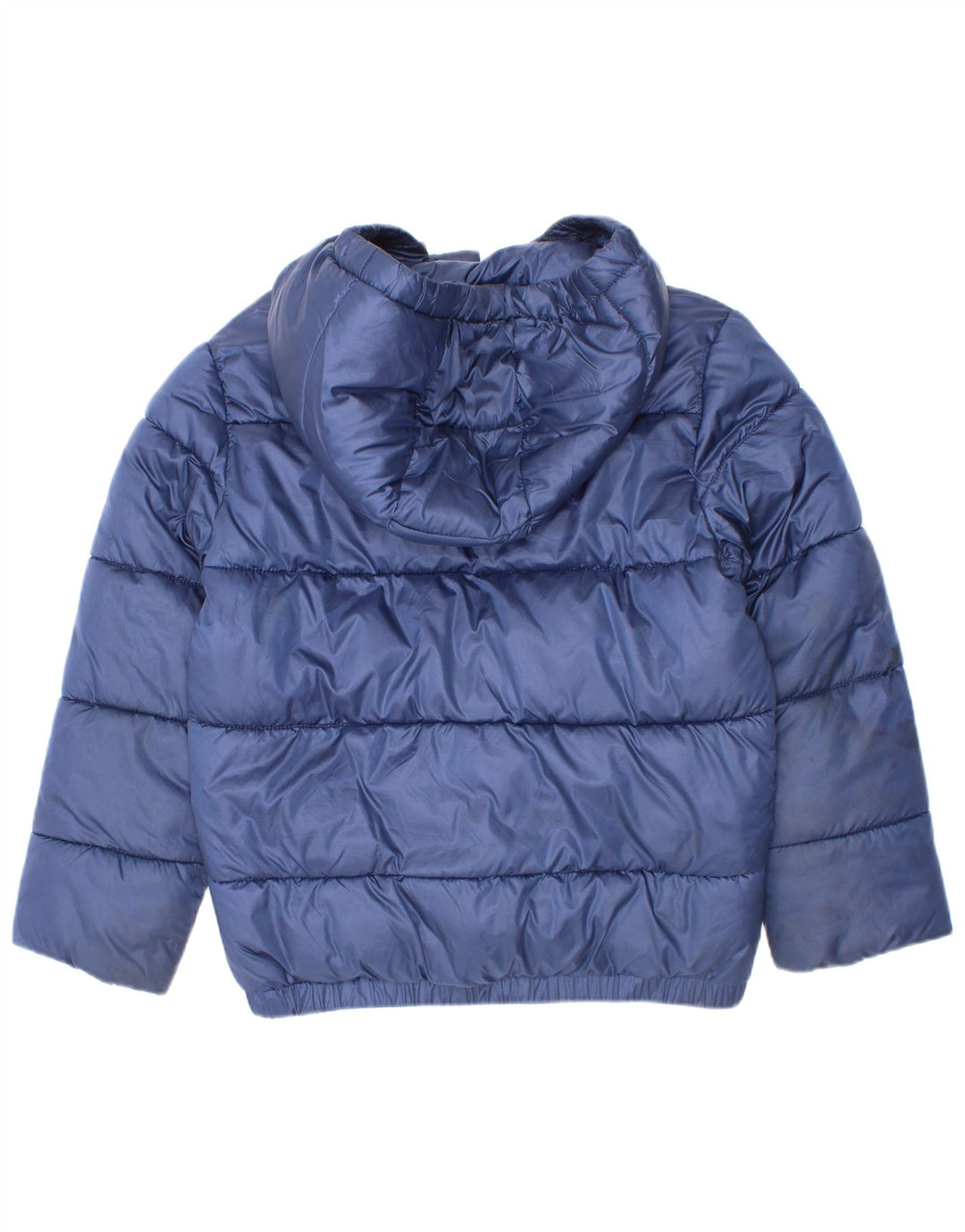 Chaqueta acolchada con capucha vintage para niños 5-6 años Poliéster azul marino