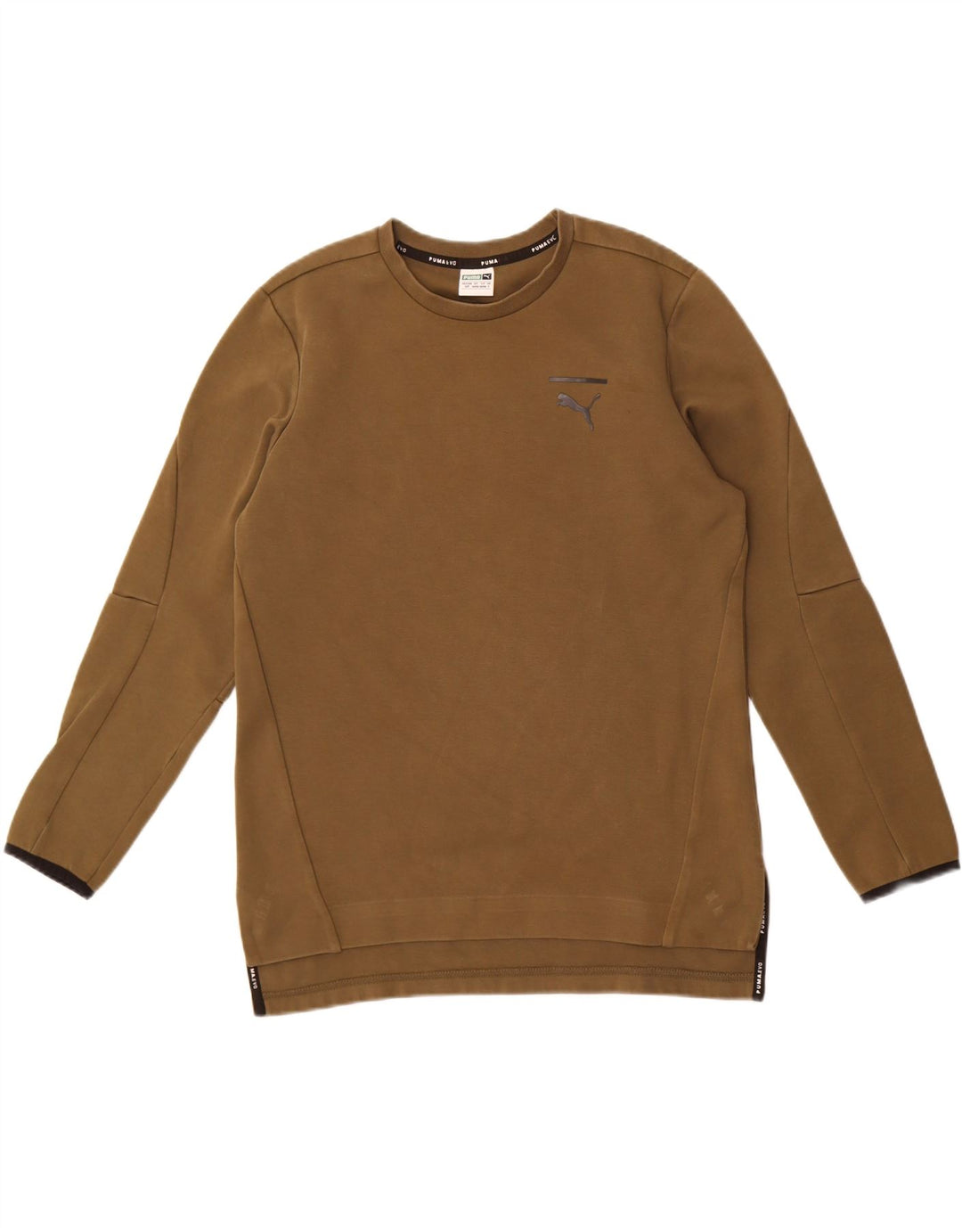 Puma Hombre Sudadera Gráfica Jersey Pequeño Algodón Caqui