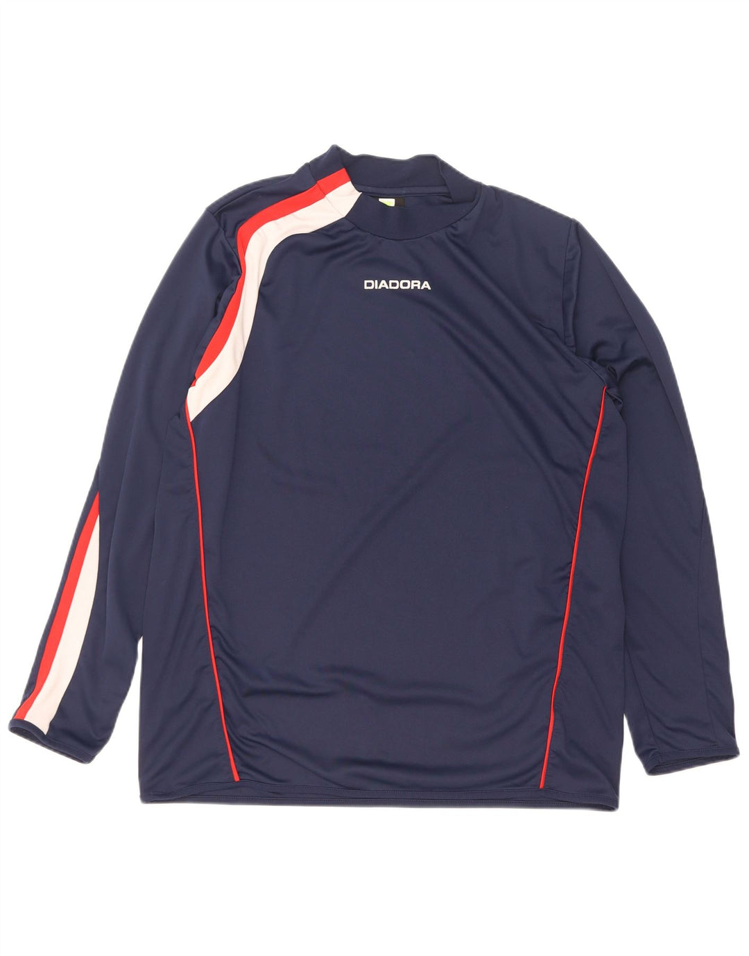 Diadora Hombre Top Manga Larga XL Azul Marino Colorblock Poliéster