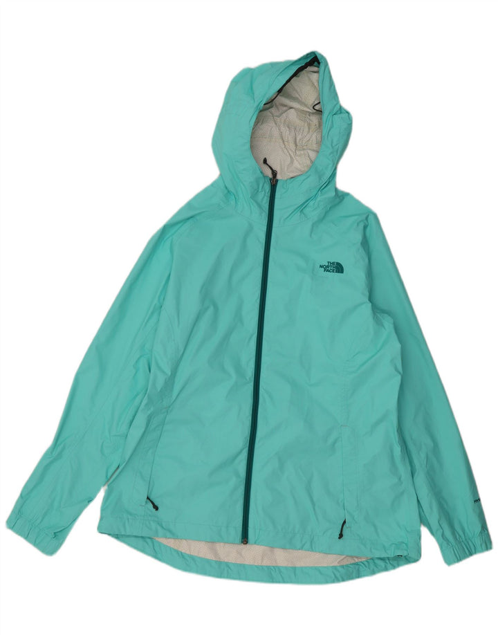 THE NORTH FACE Chaqueta impermeable con capucha Hyvent para mujer UK 40 XL Nylon turquesa