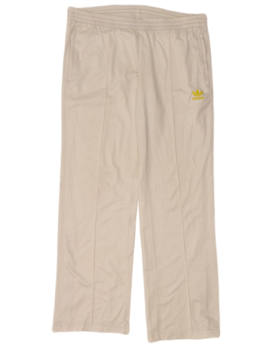 Pantalón De Chándal ADIDAS Hombre Mediano Blanco Poliéster