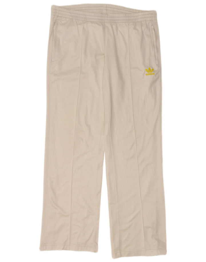 Pantalón De Chándal ADIDAS Hombre Mediano Blanco Poliéster