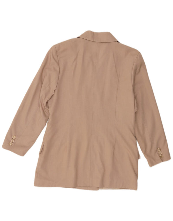 Chaqueta tipo blazer con doble botonadura para mujer Ecco EU 38/40 Poliéster beige medio