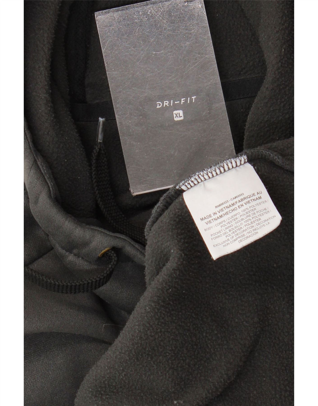 NIKE Hombre Dri Fit Graphic Sudadera con capucha Jumper XL Gris Poliéster