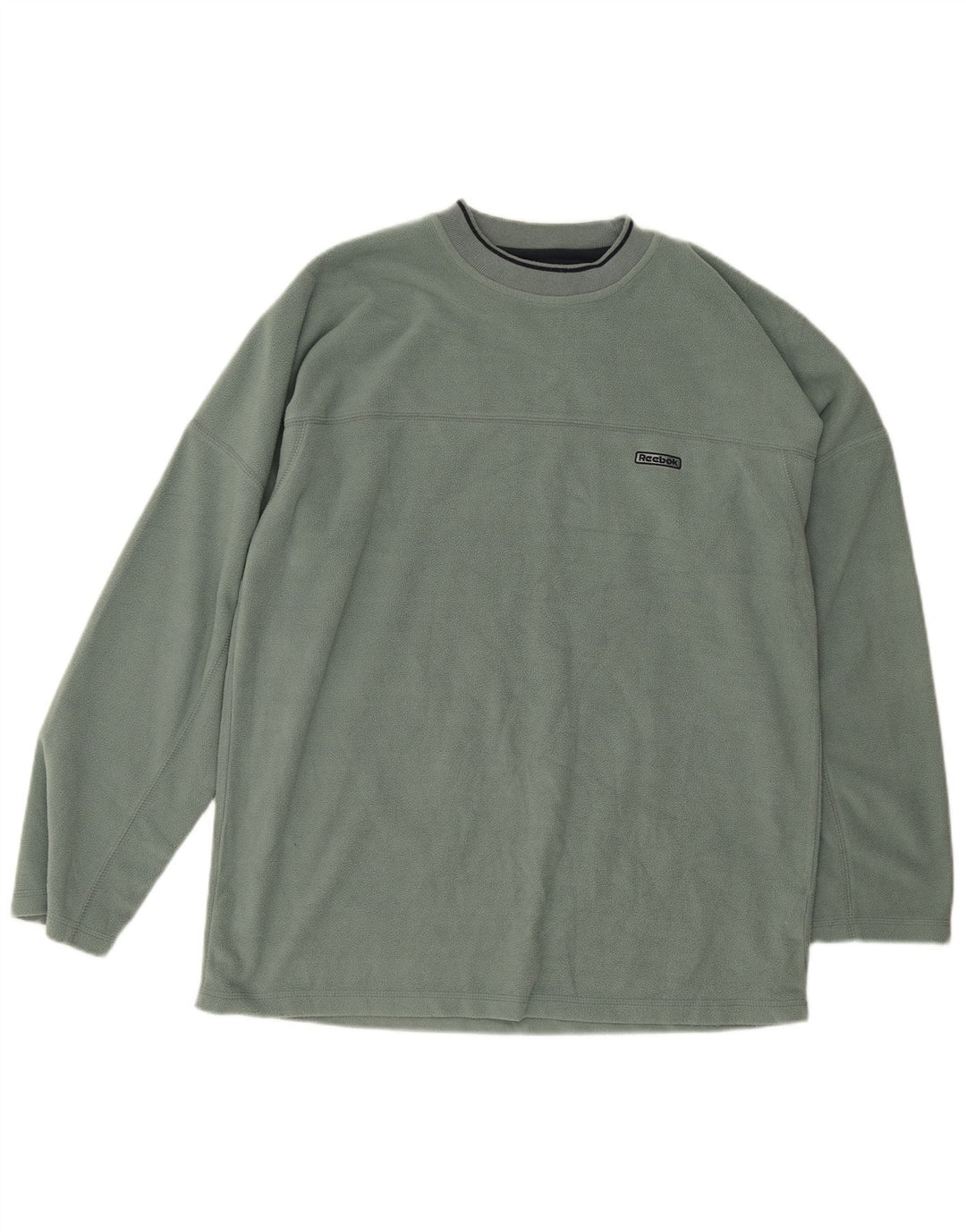 Reebok Jersey de forro polar para hombre UK 40 Poliéster verde medio