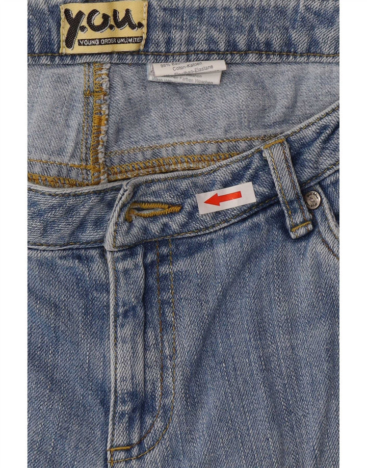 Vintage Mujer Bootcut Jeans W32 L28 Algodón Azul