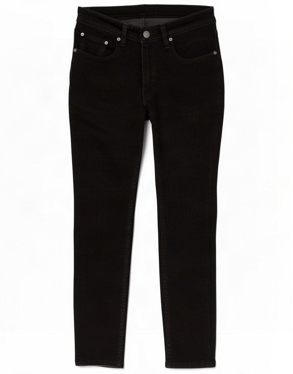 Levi's Mens 512 Tapered Slim Jeans W32 L32 Algodón negro