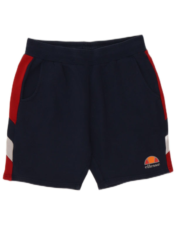 Ellesse Mens Sport Shorts Small Azul Marino Colorblock