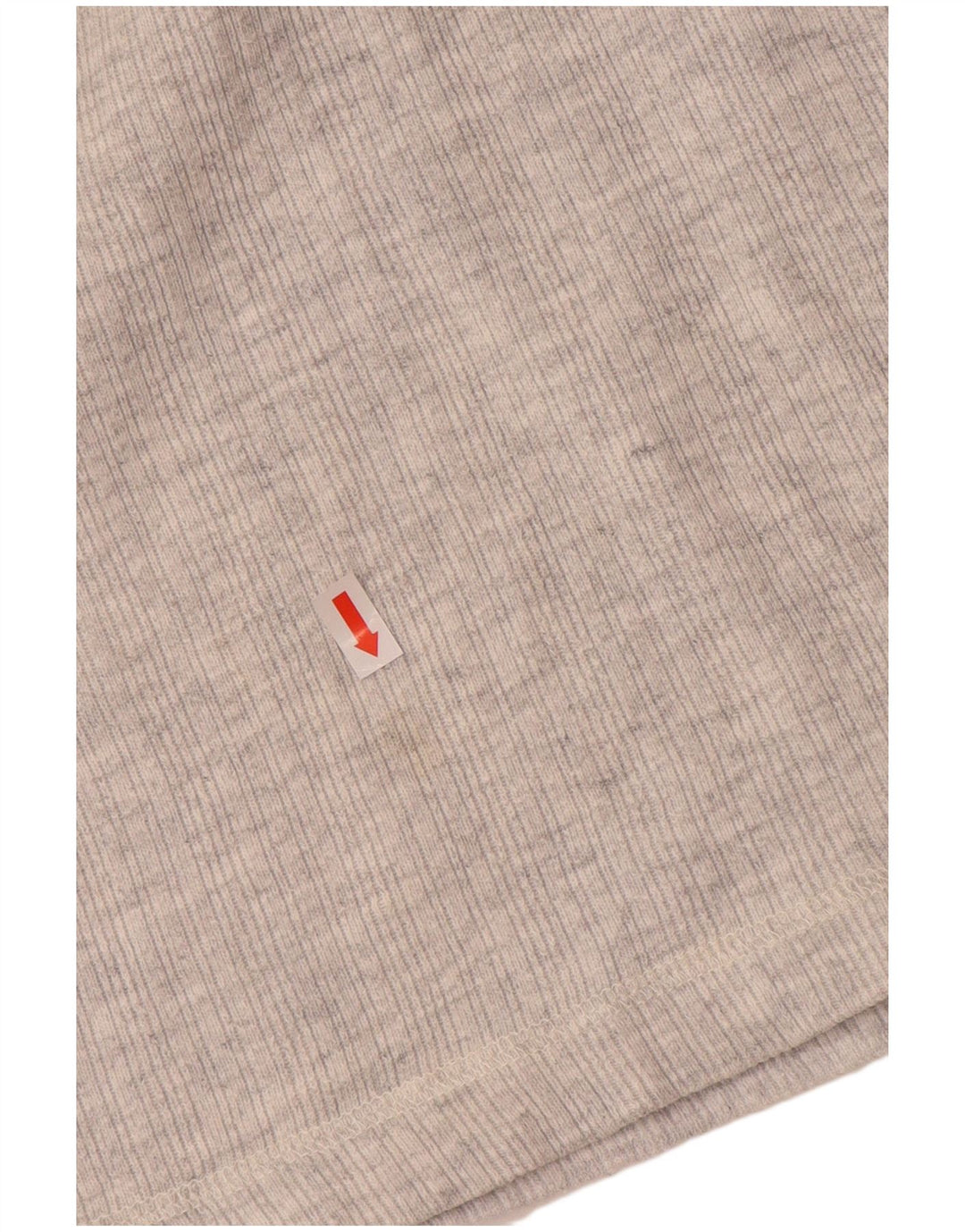 VINTAGE suéter de jersey con cuello con cremallera para mujer Reino Unido 18 XL Gris