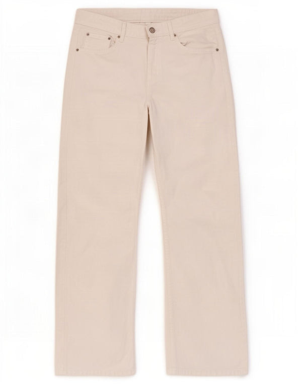 Massimo Dutti Jeans Sueltos Mujer EU 38 Small W28 L31 Blanco