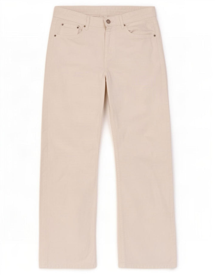 Massimo Dutti Jeans Sueltos Mujer EU 38 Small W28 L31 Blanco