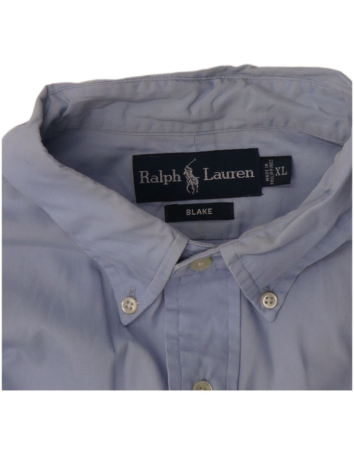 Ralph Lauren Camisa de manga corta Blake para hombre XL Azul
