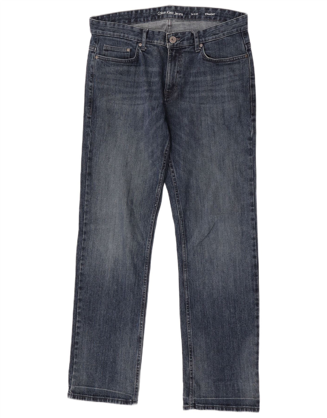 Calvin Klein Jeans rectos para hombre W34 L32 Algodón azul