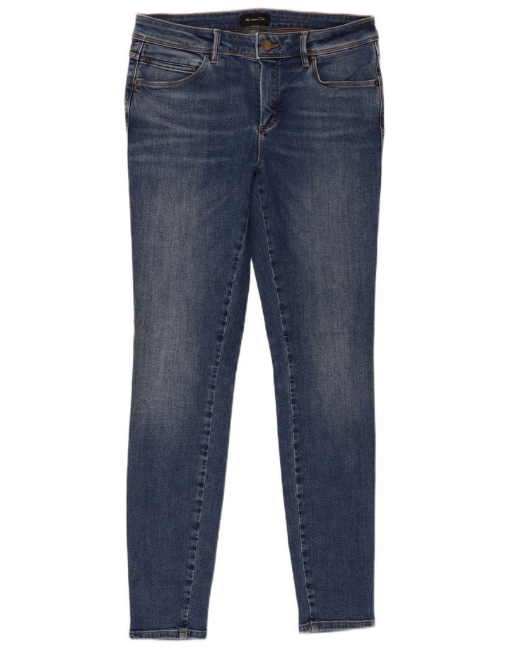 Vaqueros Massimo Dutti Mujer Tiro Medio Skinny W30 L30 Azul