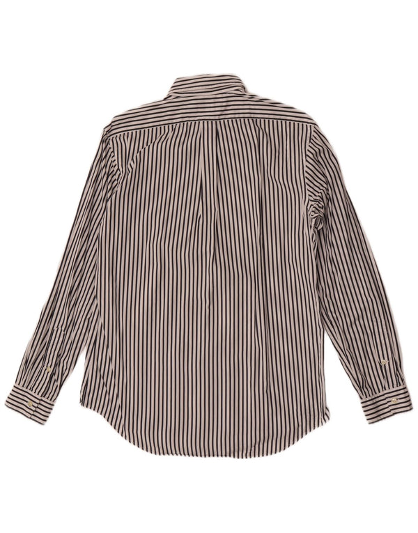 Camisa Ralph Lauren Hombre Mediana Algodón A Rayas Blancas