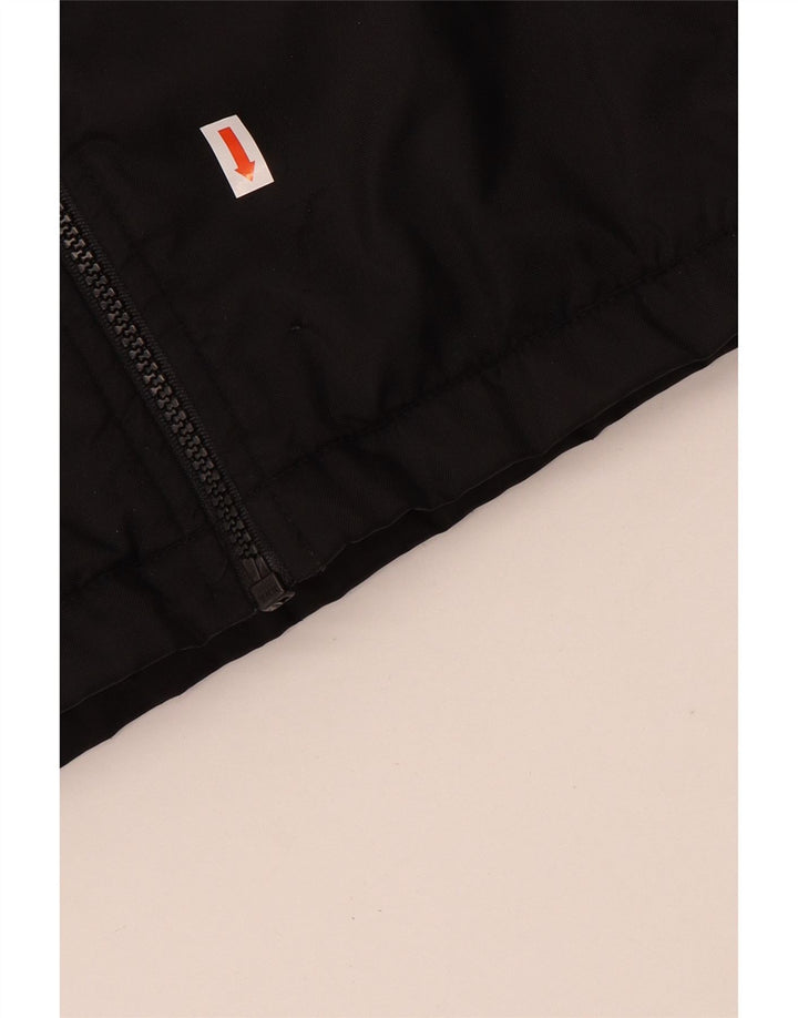 Nike - Chaqueta cortavientos para niños (talla grande, nailon negro, 12 a 13 años)