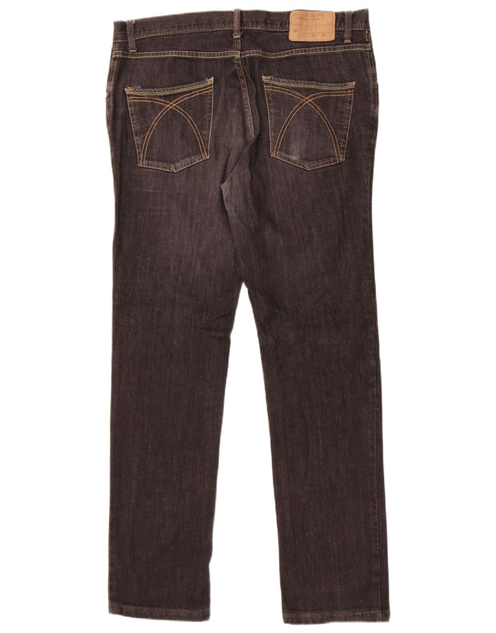 Vaqueros Slim Hombre Benetton W36 L31 Negro